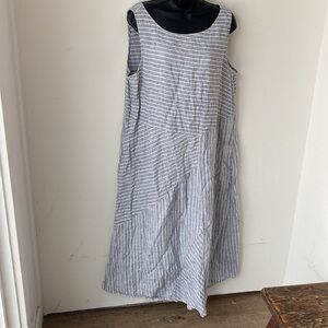 J Jill, love linen striped dress